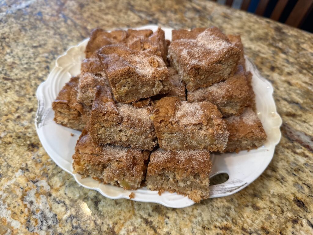 Cut up Apple Brownies 