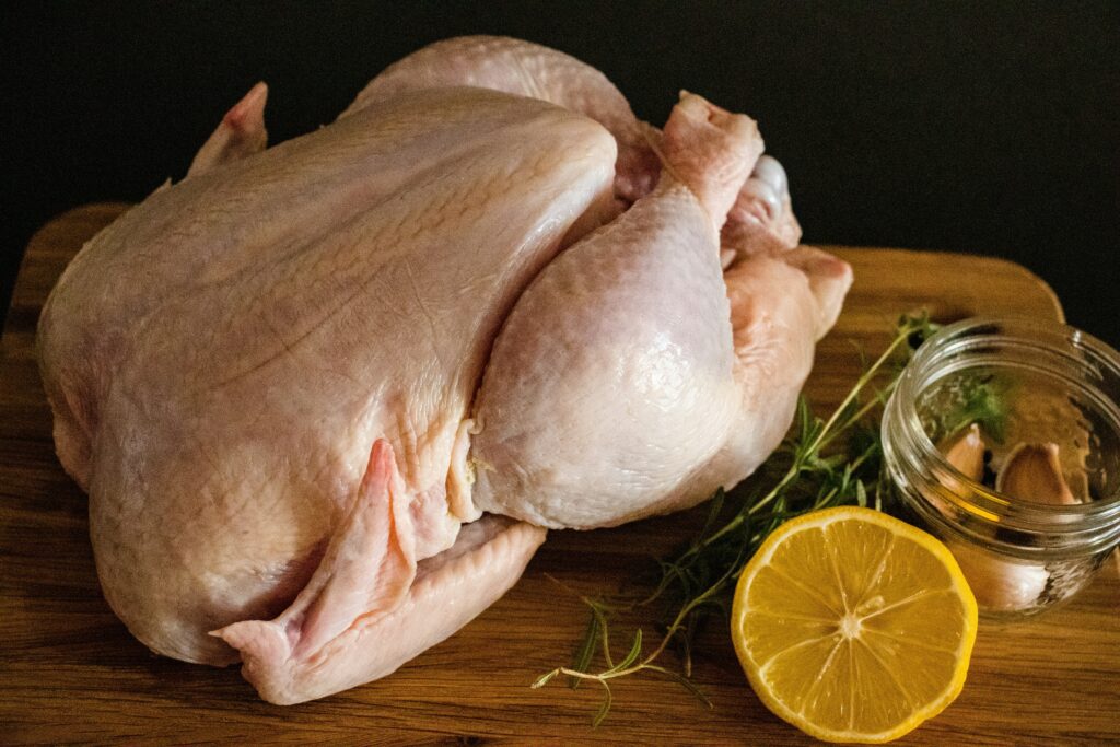 Raw Chicken prior to cooking 