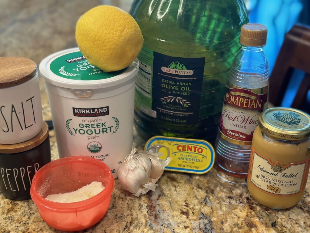 All ingredients needed for the recipe are shown