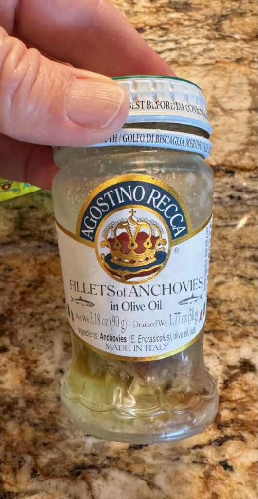 A different brand of anchovies - Agostino Recca from Italy 