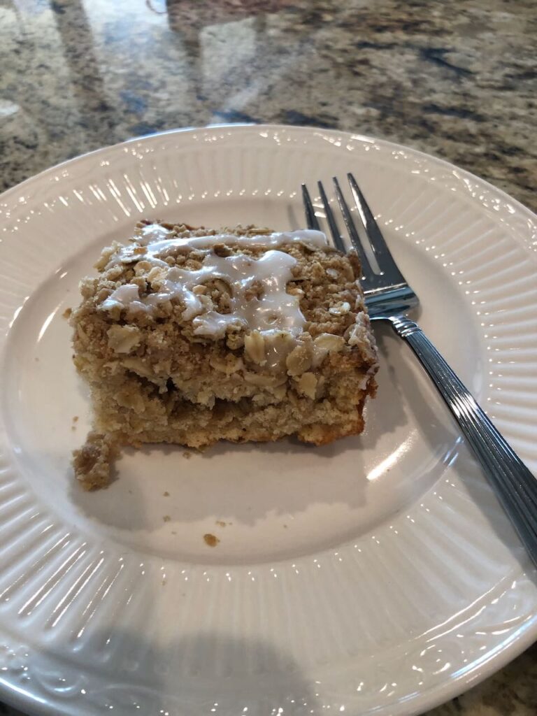 Finished Lemon Streusel Coffee Cake