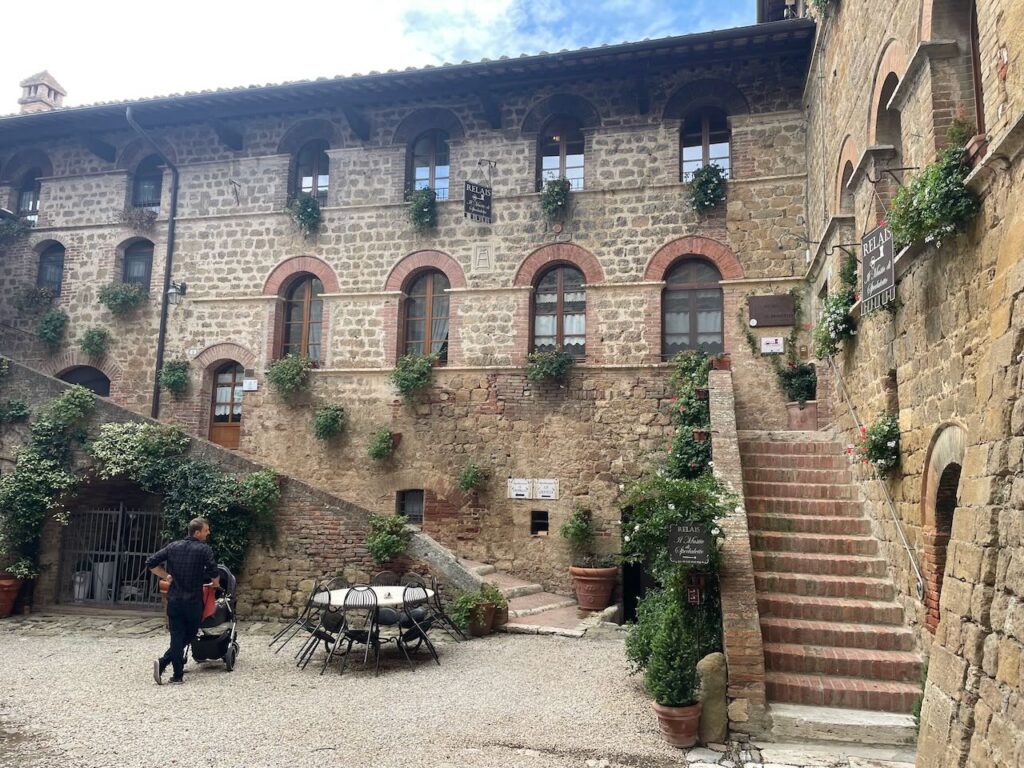 Quarters at Mulina Val d'Orcia in Italy 