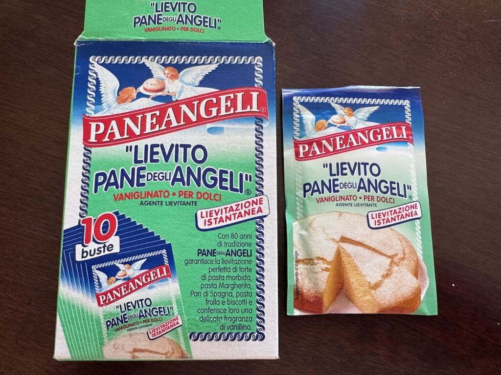 Ingredient :  Paneangeli - a baking powder combined with a vanilla flavoring made in Italy and used in this recipe. 