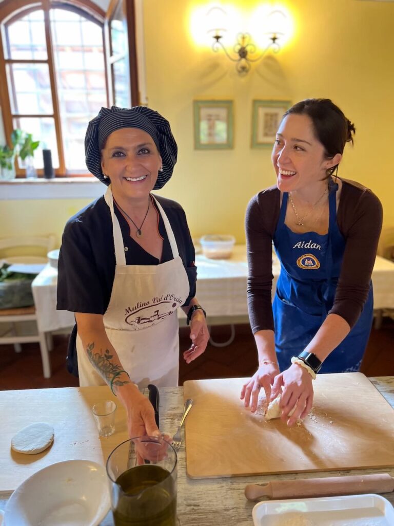 Nonna and Aidan from Tuscan Women Cook