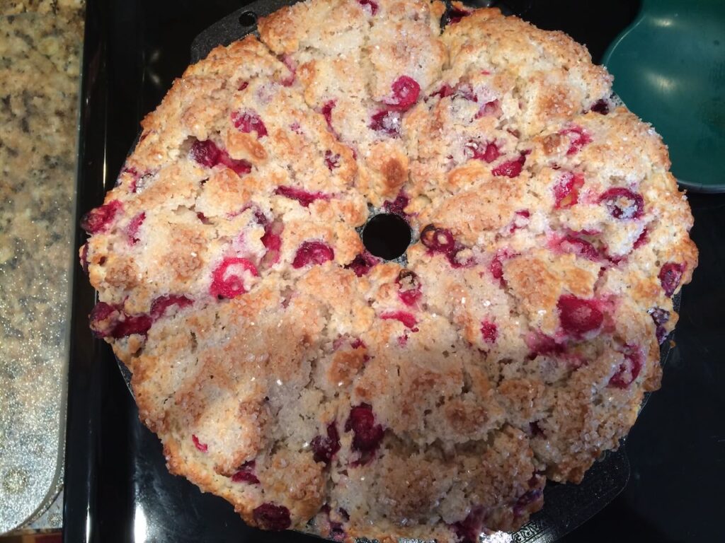 Cranberry orange scones
