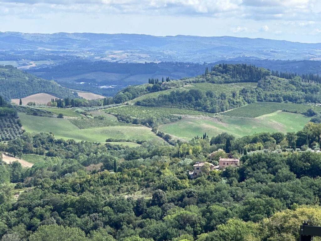 Beautiful countryside near San Gimignano 