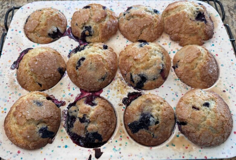 Easy Lemon Blueberry Muffins